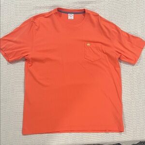 Brooks Brothers Vibrant Orange Short Sleeve Tee